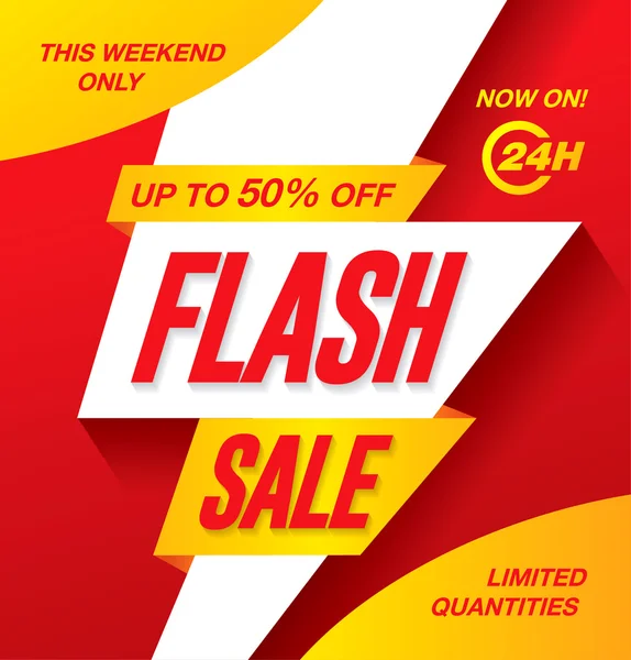 Bannière de vente flash — Image vectorielle