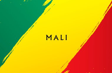 mali bayrağı Grunge