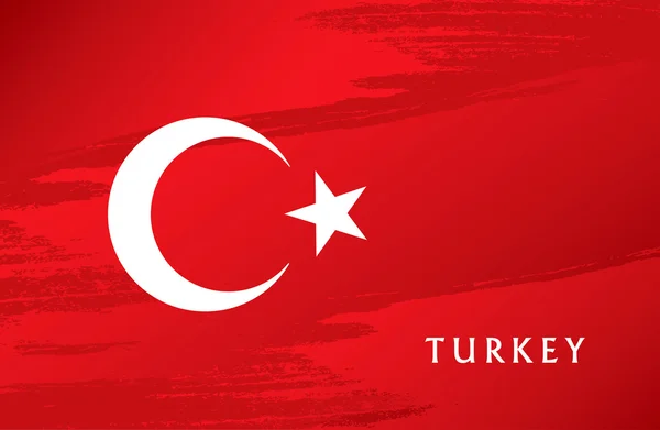 Grunge-Flagge der Türkei — Stockvektor