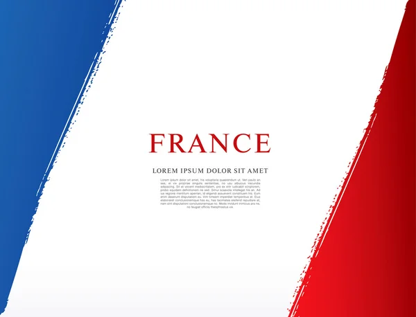 法国国旗在画笔描边 — 图库矢量图片