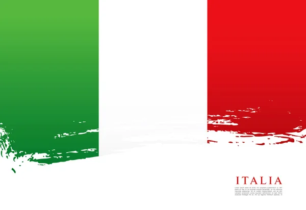 Drapeau italien. Vacances en République italienne — Image vectorielle