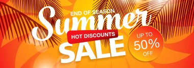 yaz satış şablonu afişi