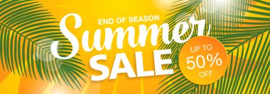 yaz satış şablonu afişi