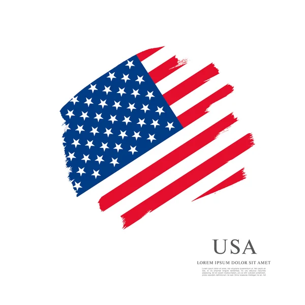 Αμερικανική σημαία grunge — Διανυσματικό Αρχείο