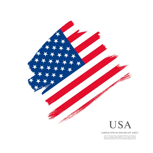 Grunge American flag — Stock Vector