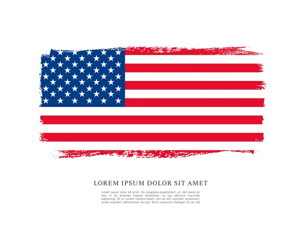 Grunge American flag — Stock Vector