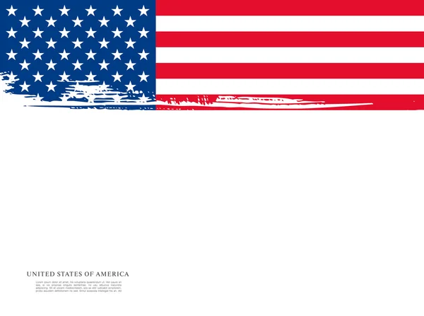 Grunge-amerikanische Flagge — Stockvektor