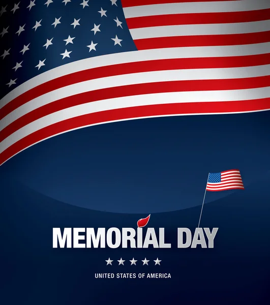 Memorial day. Remember and honor. — Stock Vector