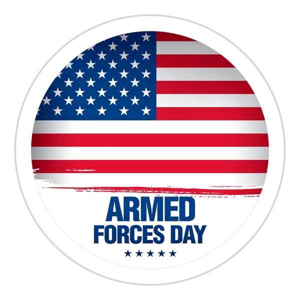 Armed forces day poster — Stock Vector