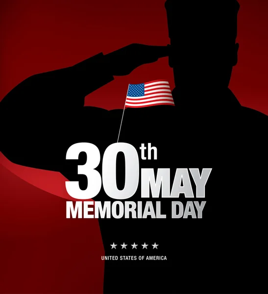 Memorial day. Remember and honor — Stock Vector