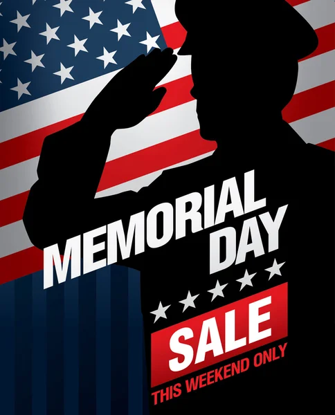Memorial day sale — Stock Vector