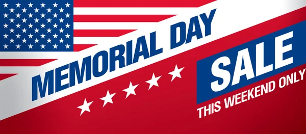 Memorial day verkoop — Stockvector