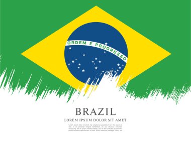 Grunge Brezilya bayrağı