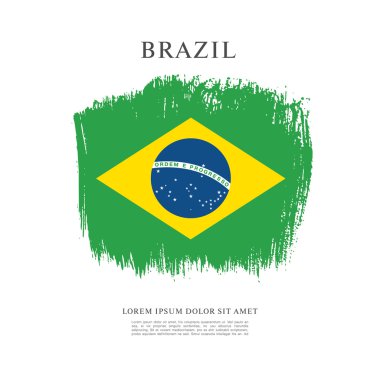 Grunge Brezilya bayrağı