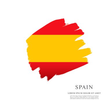 Fırça darbeleri yapılan İspanyol bayrağı