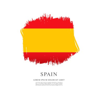 Fırça darbeleri yapılan İspanyol bayrağı