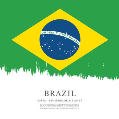 Grunge Brezilya bayrağı