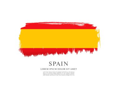 Fırça darbeleri yapılan İspanyol bayrağı