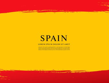 Fırça darbeleri yapılan İspanyol bayrağı