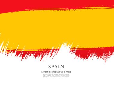 Fırça darbeleri yapılan İspanyol bayrağı