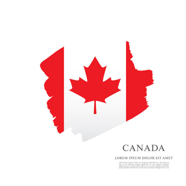 Grunge Canadian flag