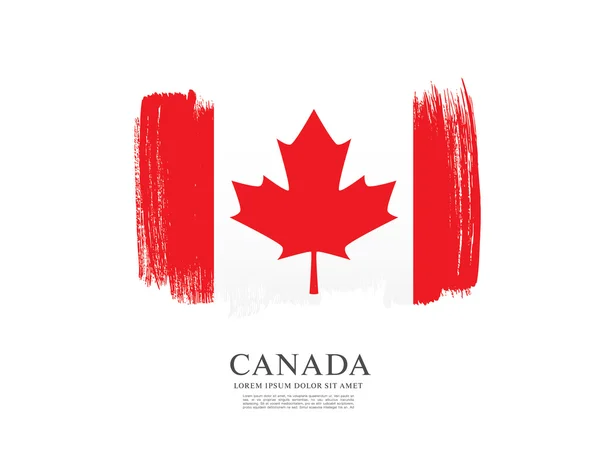 Grunge Canadian flag — Stock Vector