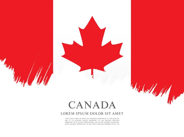 Grunge Canadian flag — Stock Vector