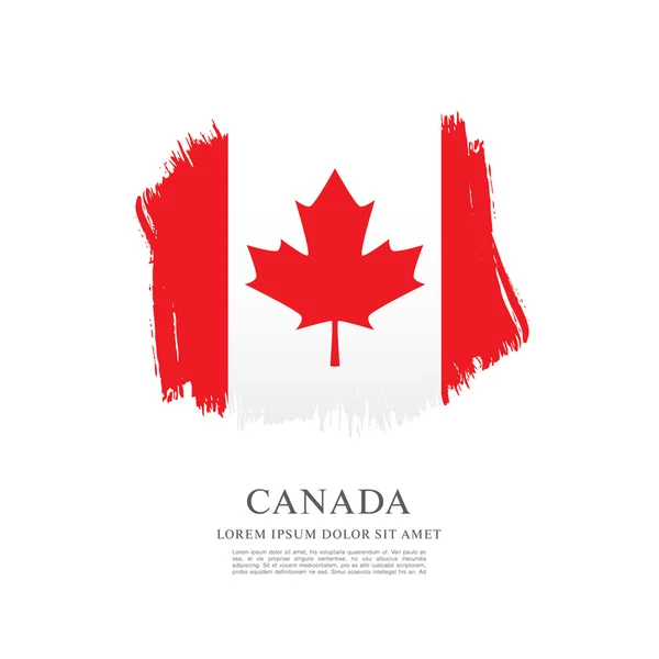 Grunge Canadian flag — Stock Vector