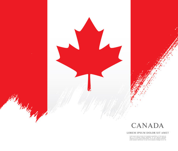 Гранж Канадский флаг
