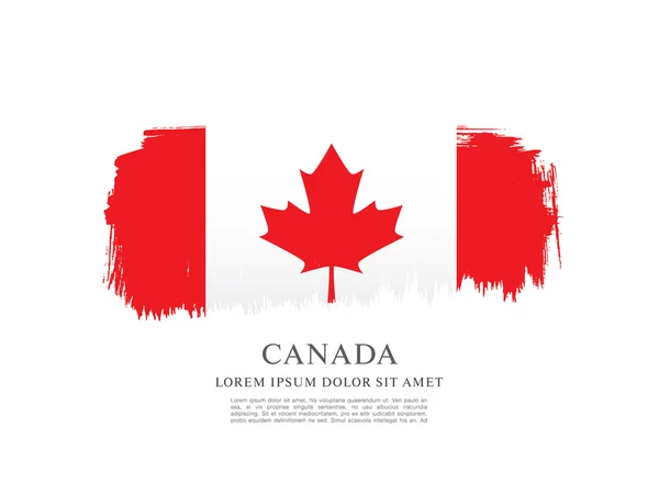 Grunge Canadian flag — Stock Vector