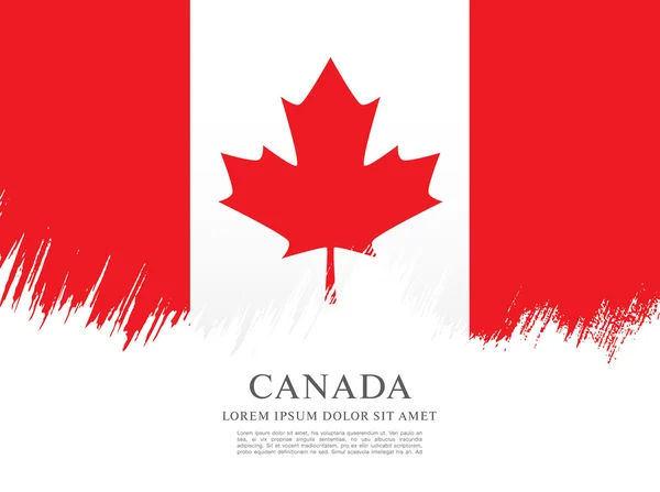 Grunge καναδική σημαία — Διανυσματικό Αρχείο