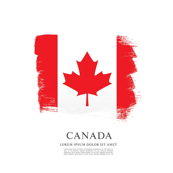 Grunge Canadian flag — Stock Vector