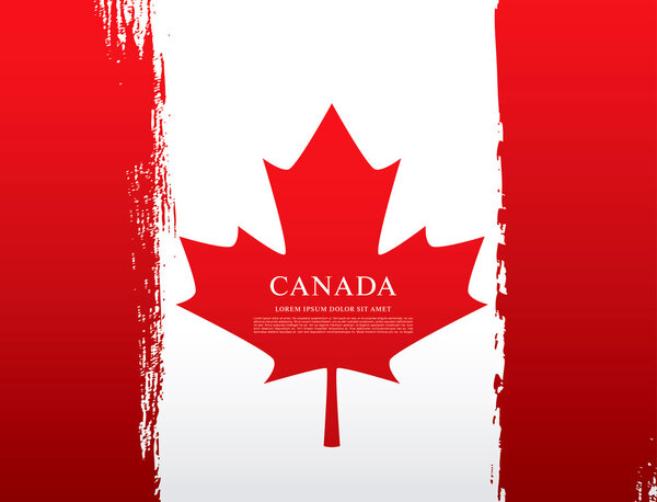 Grunge Canadian flag