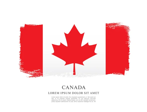 Grunge Canadese vlag — Stockvector
