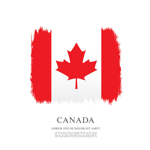 Гранж Канадский флаг
