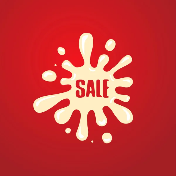 Sale splash label design — Stock Vector