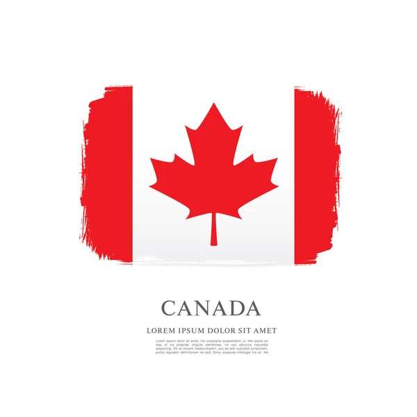 Grunge καναδική σημαία — Διανυσματικό Αρχείο