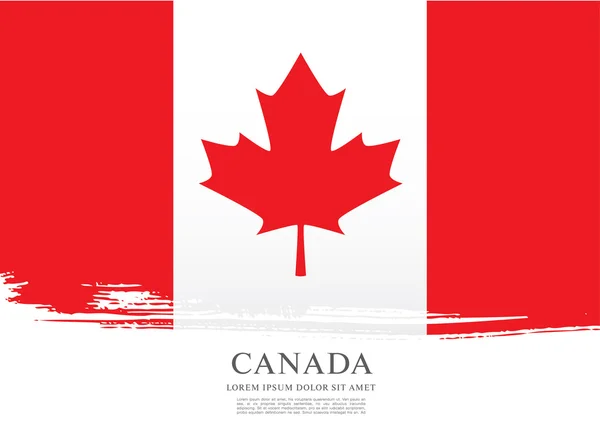 Grunge Bandera de Canadá — Archivo Imágenes Vectoriales