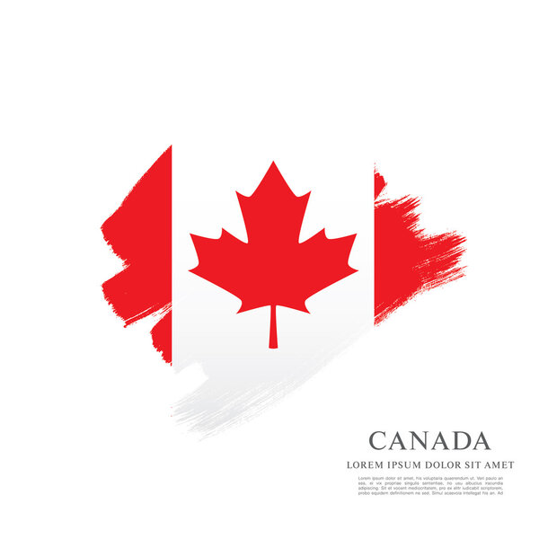 Grunge Canadian flag