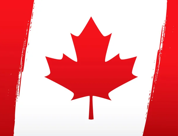 Grunge Bandera de Canadá — Archivo Imágenes Vectoriales