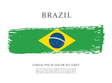 Grunge Brezilya bayrağı