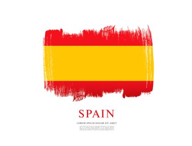 Fırça darbeleri yapılan İspanyol bayrağı