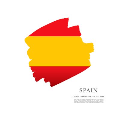 Fırça darbeleri yapılan İspanyol bayrağı