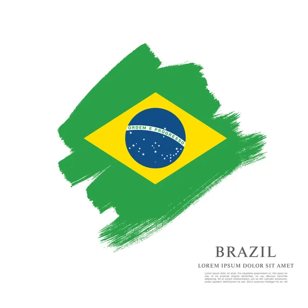 Brazylijski flaga ilustracja — Wektor stockowy
