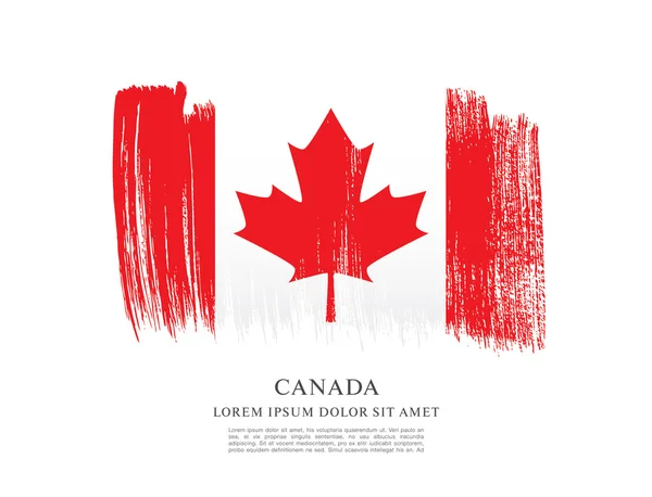 Bandeira do Canadá grunge —  Vetores de Stock