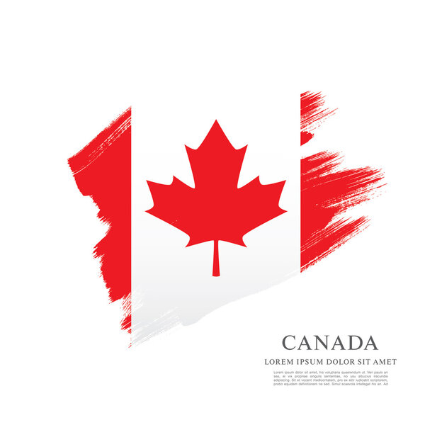 Grunge Canadian flag