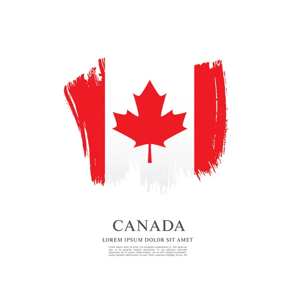 Grunge Bandera de Canadá — Archivo Imágenes Vectoriales