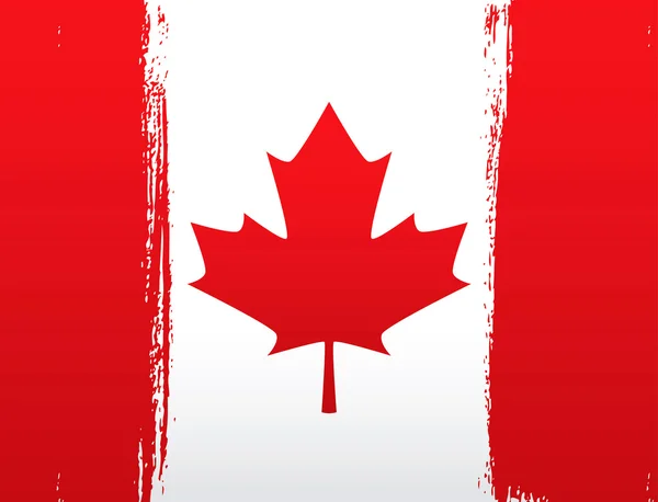 Grunge Bandera de Canadá — Archivo Imágenes Vectoriales