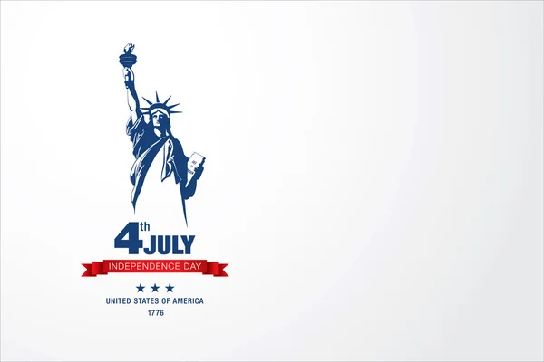 4. Juli Unabhängigkeitstag — Stockvektor