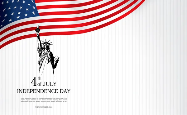 Fourth of july independence day — Stock Vector